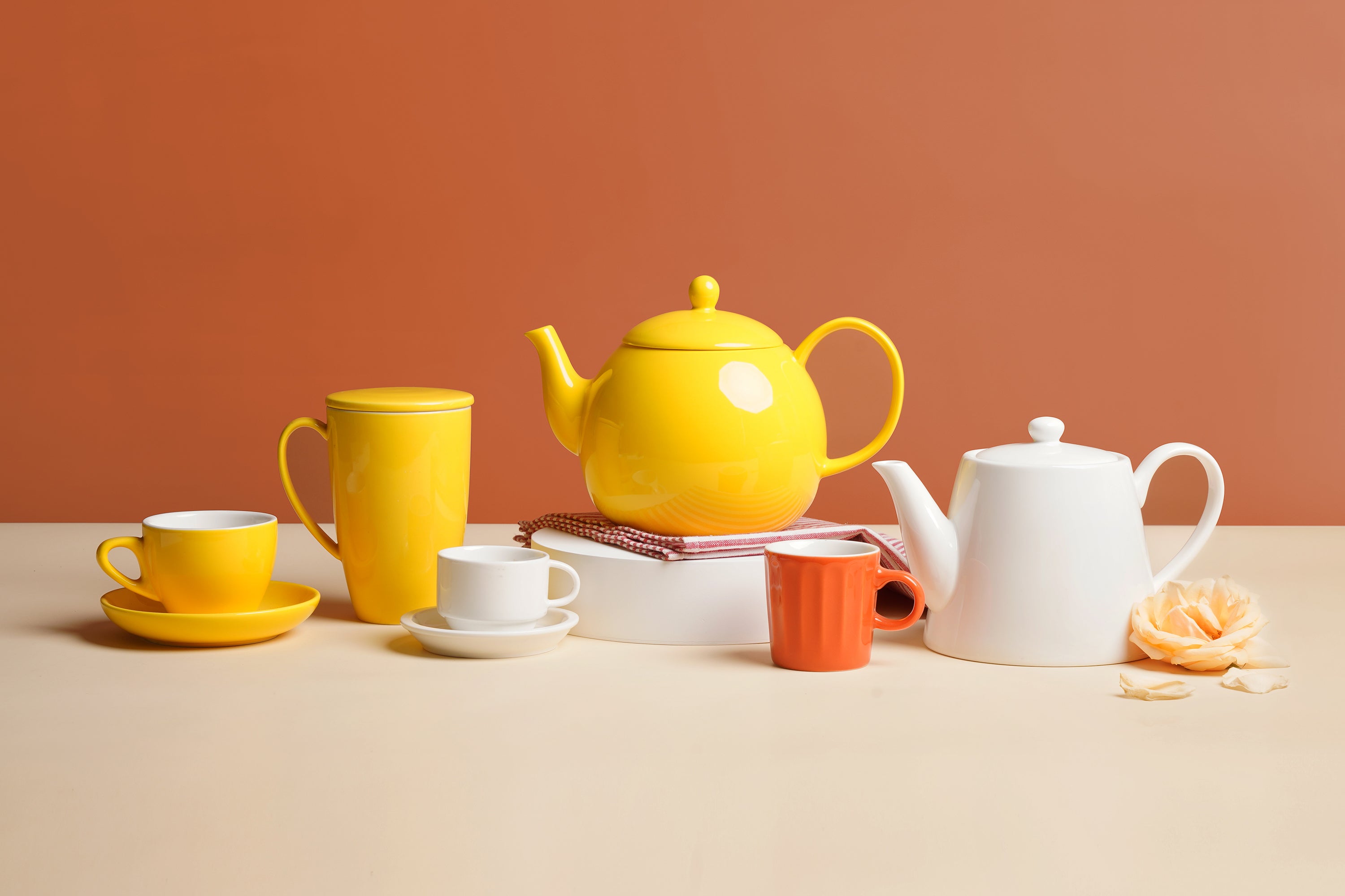 Sweese 2.5-fl oz Ceramic Hot Assorted Colors Espresso Cup Set of