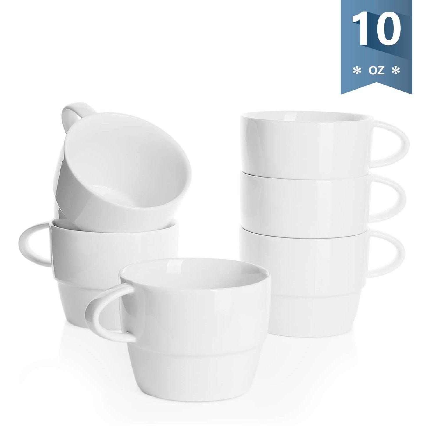 White Stackable Coffee Cups