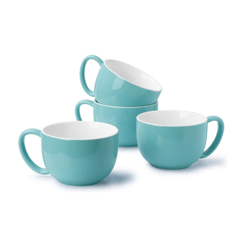  Sweese Porcelain 22oz Large Coffee Mugs Set of 4