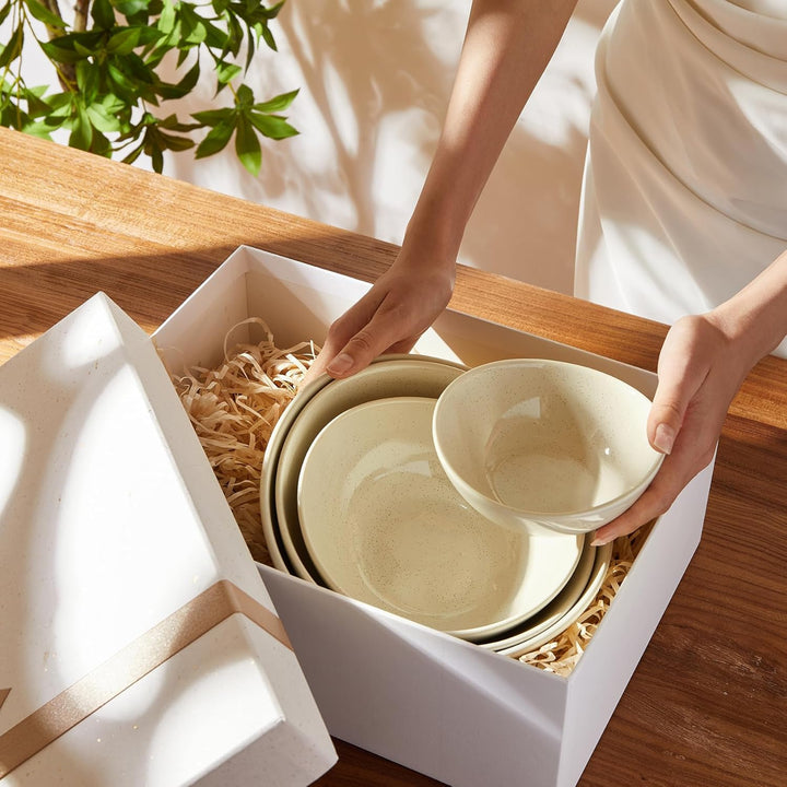 Sweese 707.001 磁器分割サービングディッシュ レリーフトレイ パーティー用サービングボウル - チップスとディップ、野菜、キャンディ、スナックに最適 ホワイ | Sweese 707.001 Porcelain Divided Serving Dishes