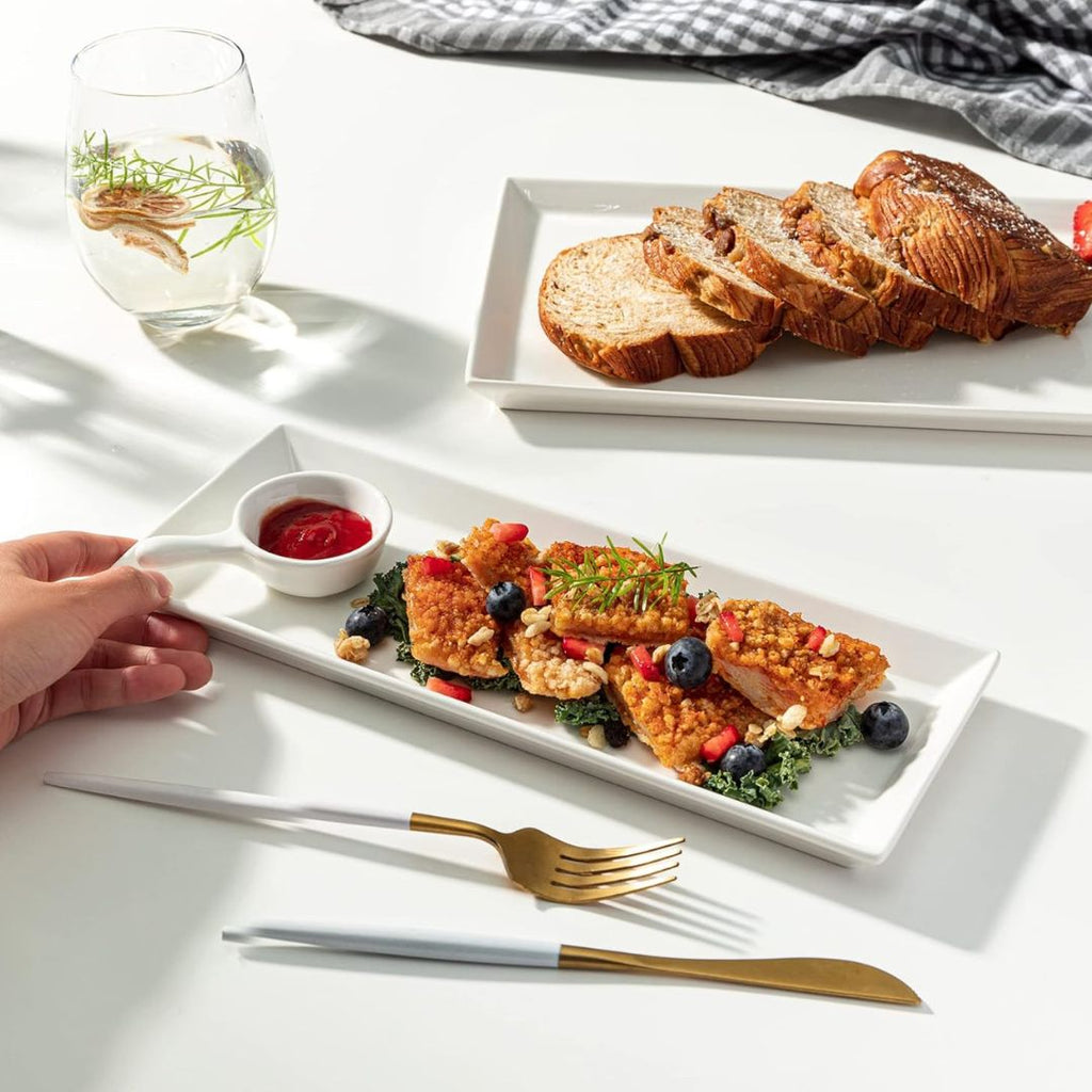 Stackable Rectangular Platters, Set of 4 - Thumbnail 2