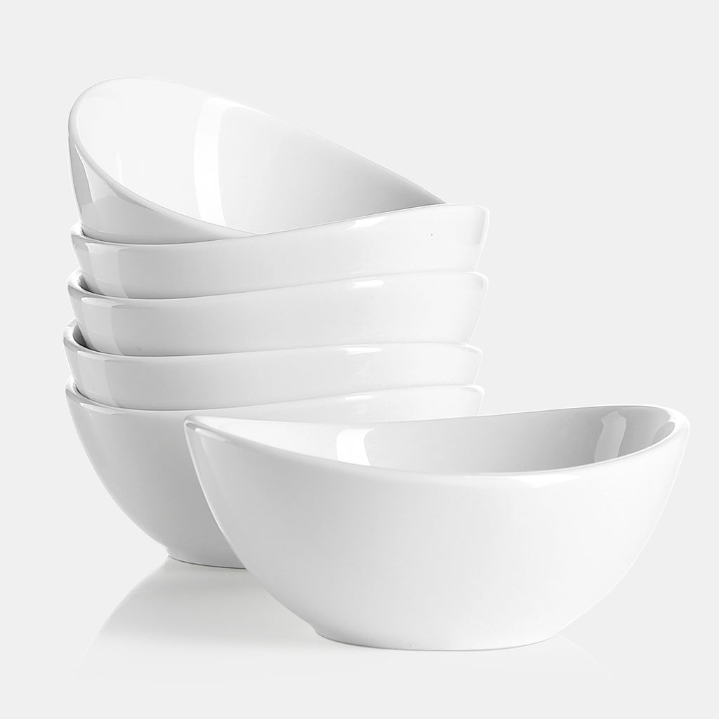 Hot Assorted Curved Porcelain Bowls - Thumbnail 2