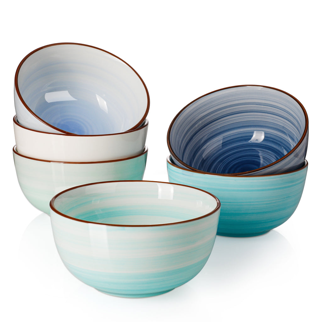 20 Ounce Porcelain Gradient Bowls Set of 6