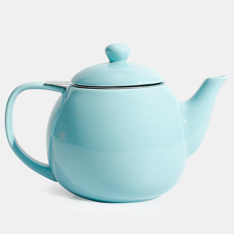 Sweese Porcelain Teapot, 40 Ounce Tea Pot - Large Enough for 5 Cups, White