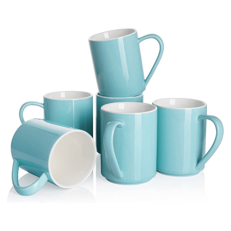 Sweese Porcelain Coffee Mugs - 20 Ounce - Set of 6, Cups for Latte, Hot  Tea, Cappuccino, Mocha, Coco…See more Sweese Porcelain Coffee Mugs - 20  Ounce